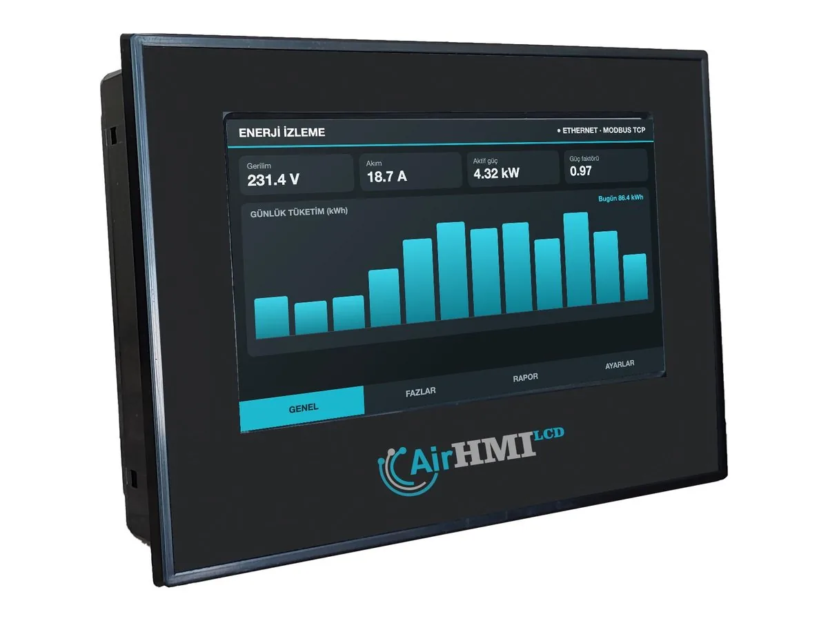 AirHMI Panel PC 7" Ethernetli Rezistif